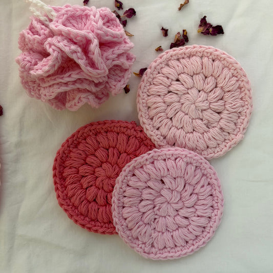 🌸 Handmade Crochet Spa Set