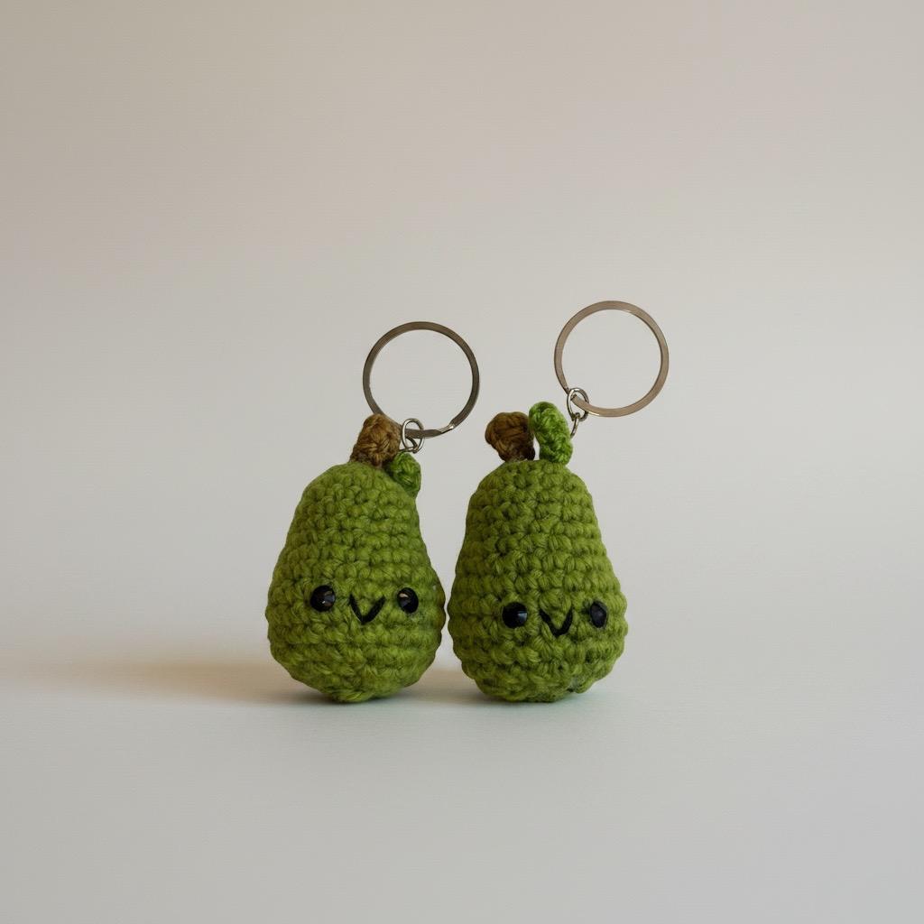 "Perfect Pear" Keychain Set